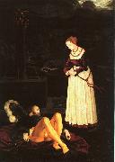 Hans Baldung Grien Pyramus and Thisbe oil painting artist